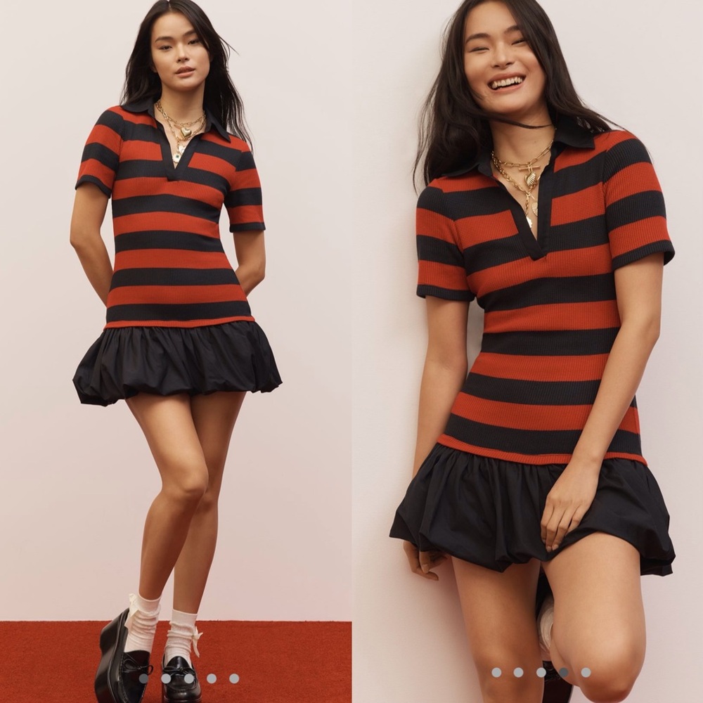 Anthropologie Maeve Bubble hem Twofer Mini dress